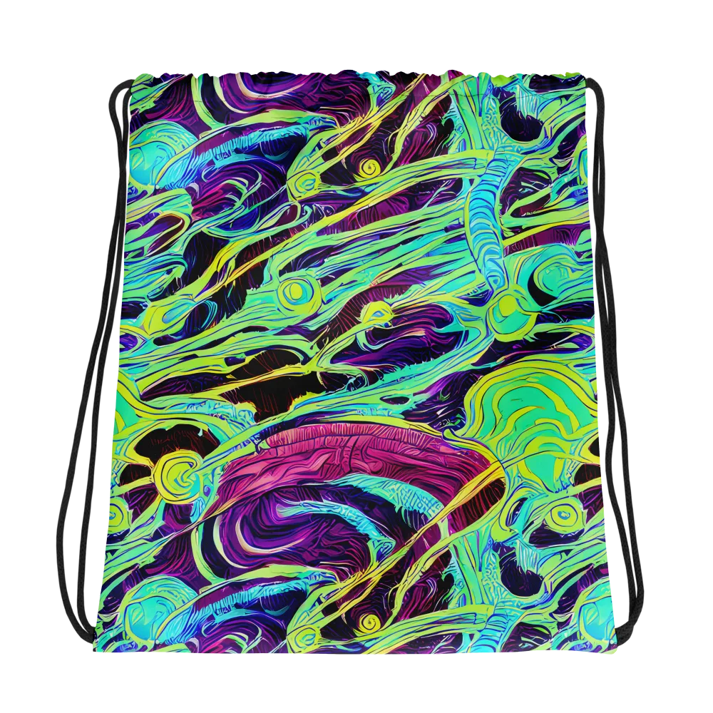Biomorphic Beat on Drawstring Bag — Photo