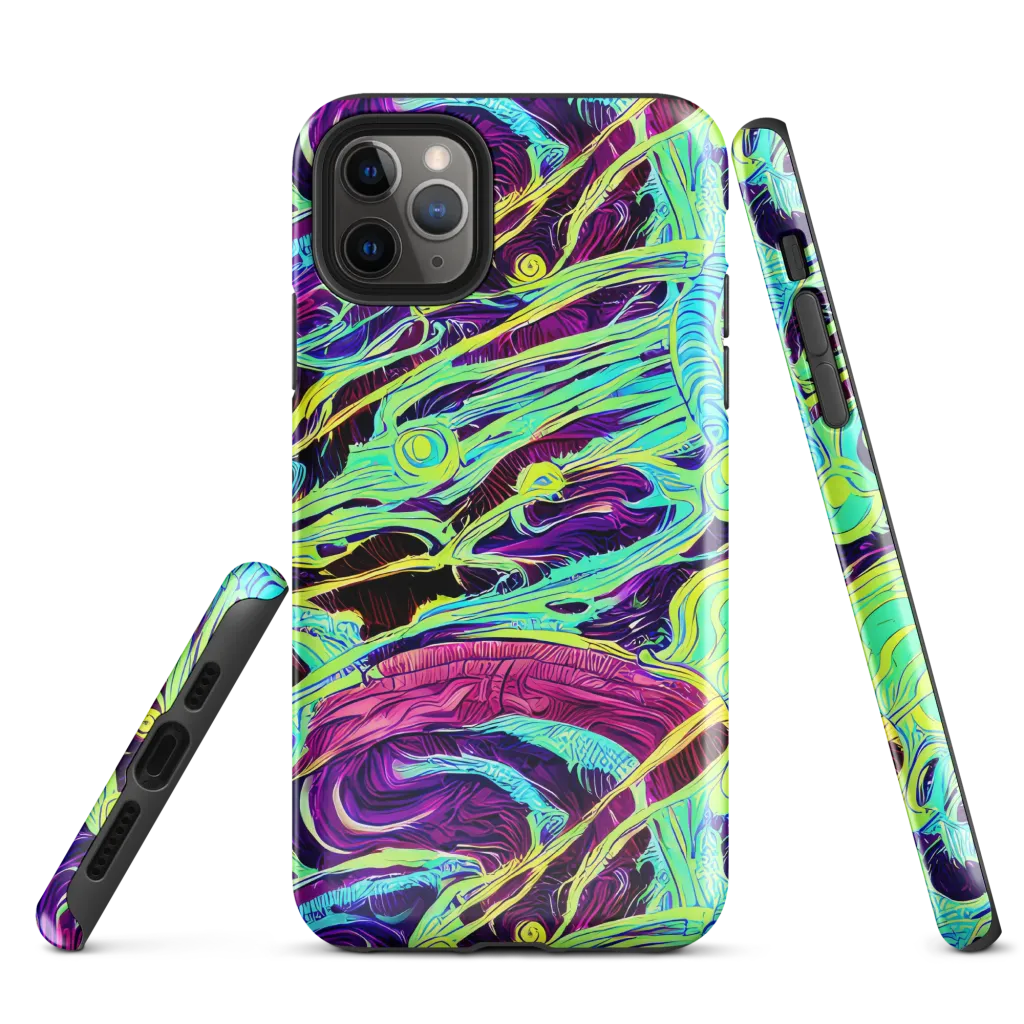 Biomorphic Beat on Tough Case for iPhone® — Front