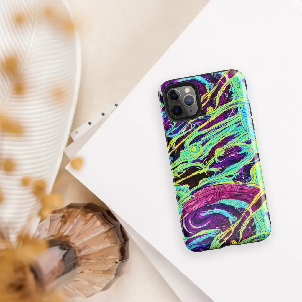 Biomorphic Beat on Tough Case for iPhone® — Front