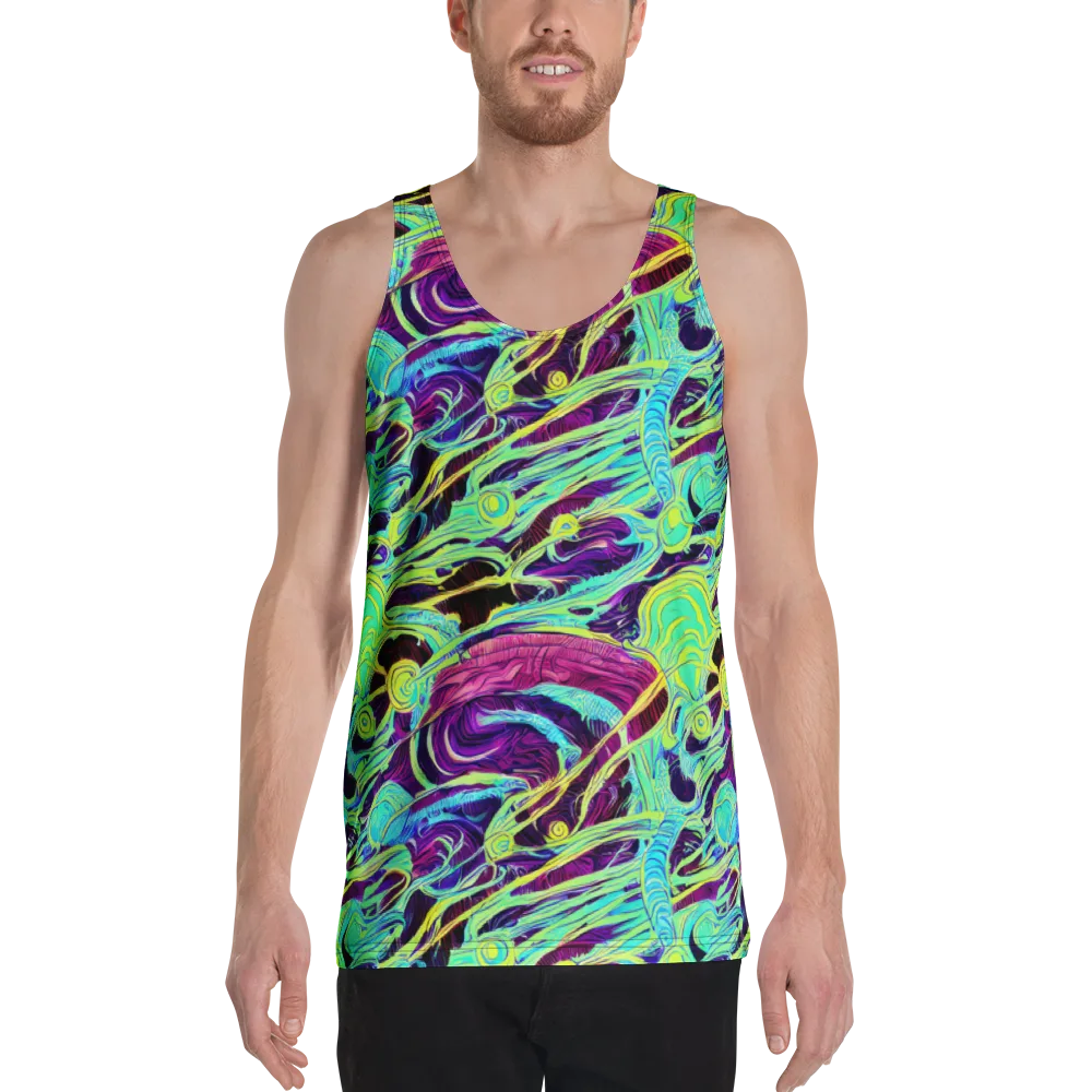 Biomorphic Beat on Men's Tank Top — Front