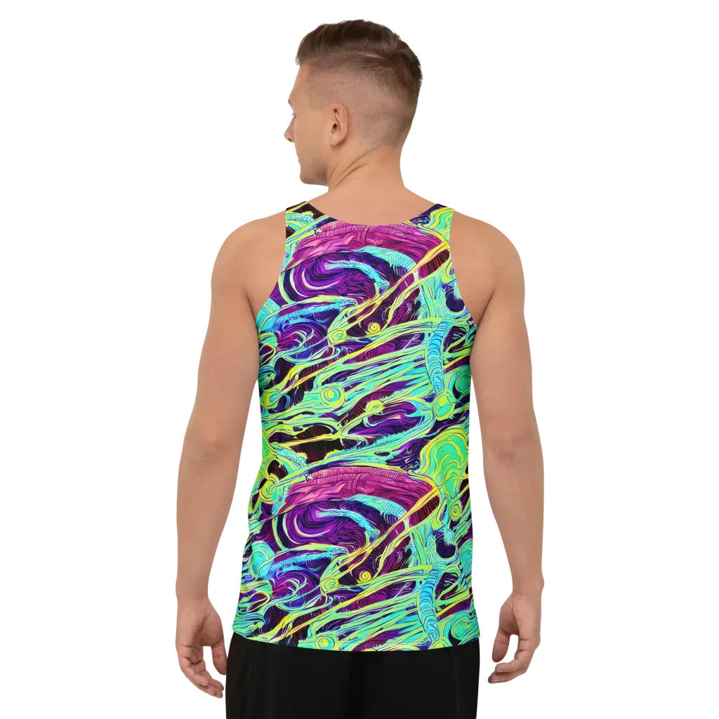 Biomorphic Beat on Men's Tank Top — Back