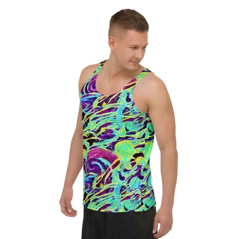 Biomorphic Beat on Men's Tank Top — Left Front