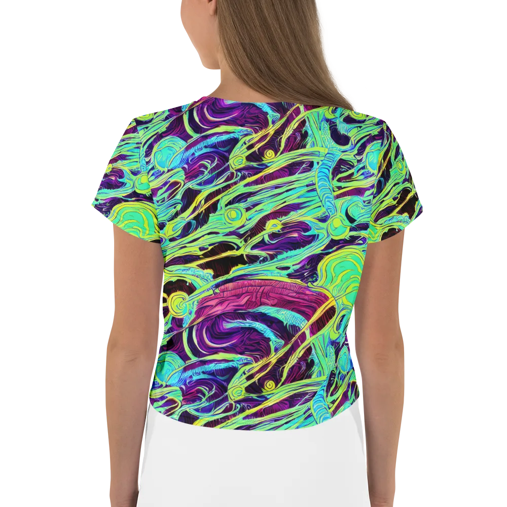 Biomorphic Beat on Crop Tee — Back