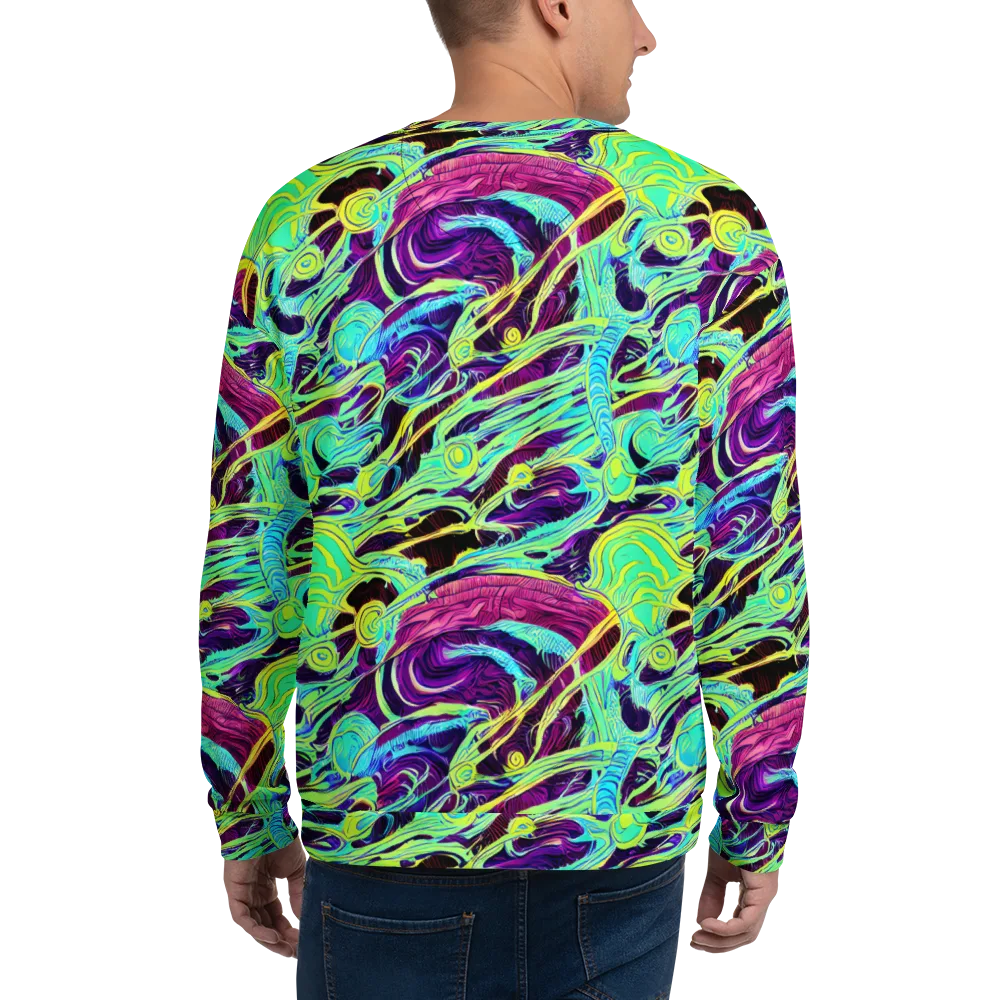 Biomorphic Beat on Sweatshirt — Back