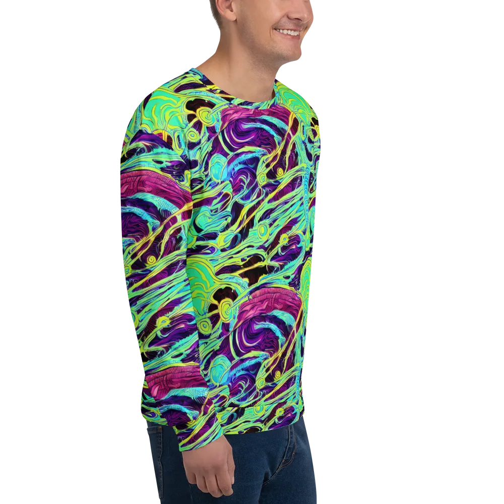 Biomorphic Beat on Sweatshirt — Right Front
