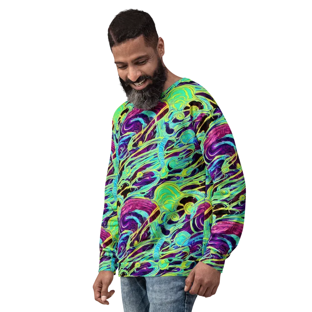 Biomorphic Beat on Sweatshirt — Left Front