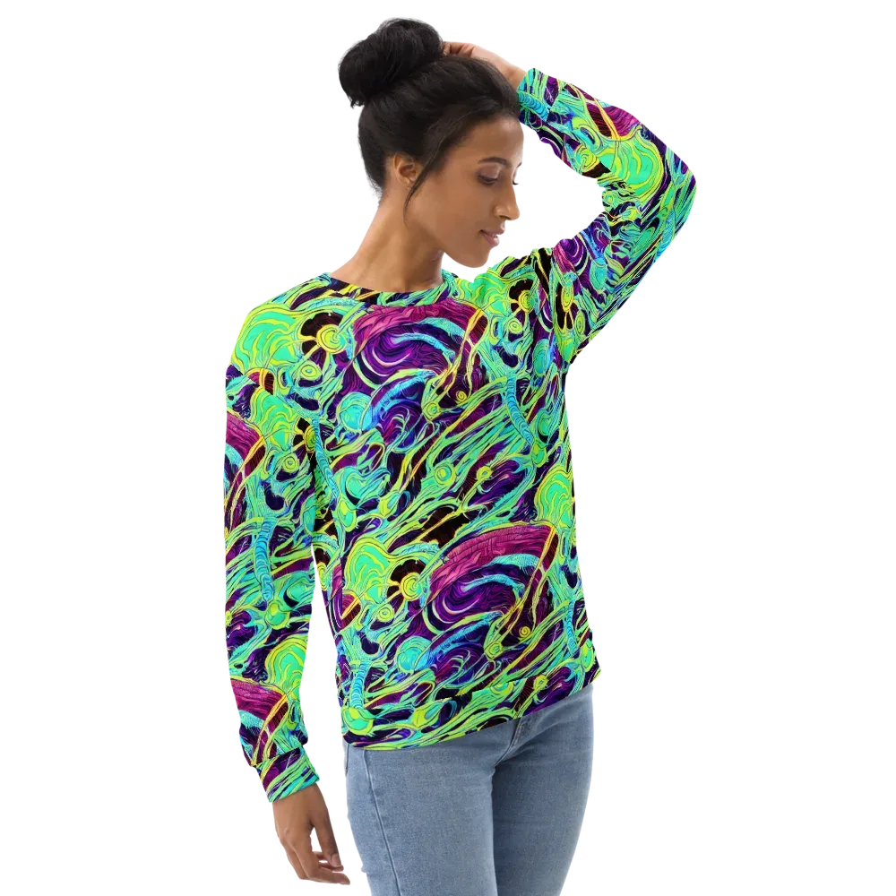 Biomorphic Beat on Sweatshirt — Right Front