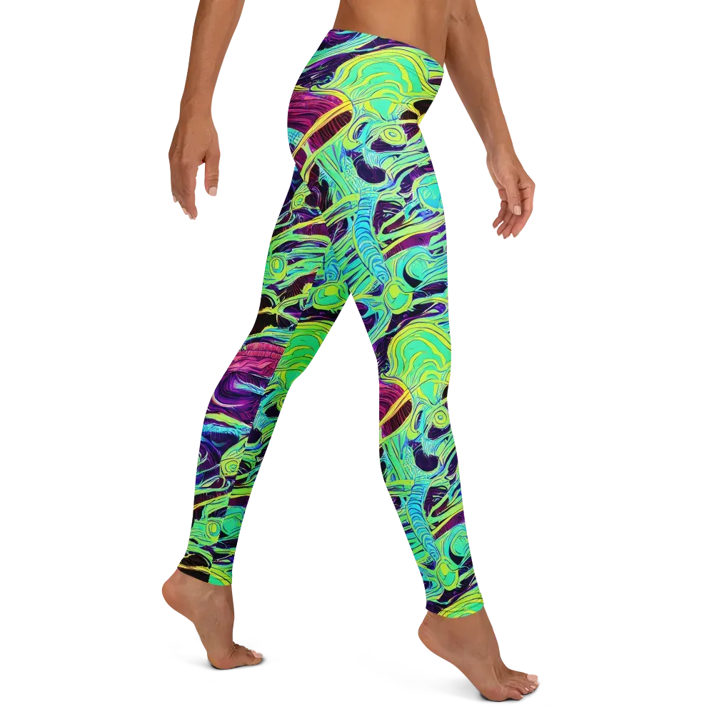 Biomorphic Beat on Leggings — Right