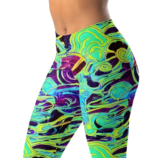 Biomorphic Beat on a Leggings