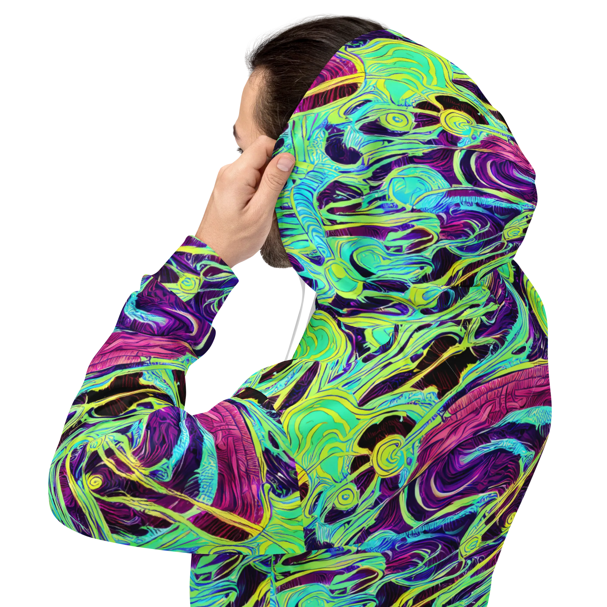 Biomorphic Beat on Hoodie — Back