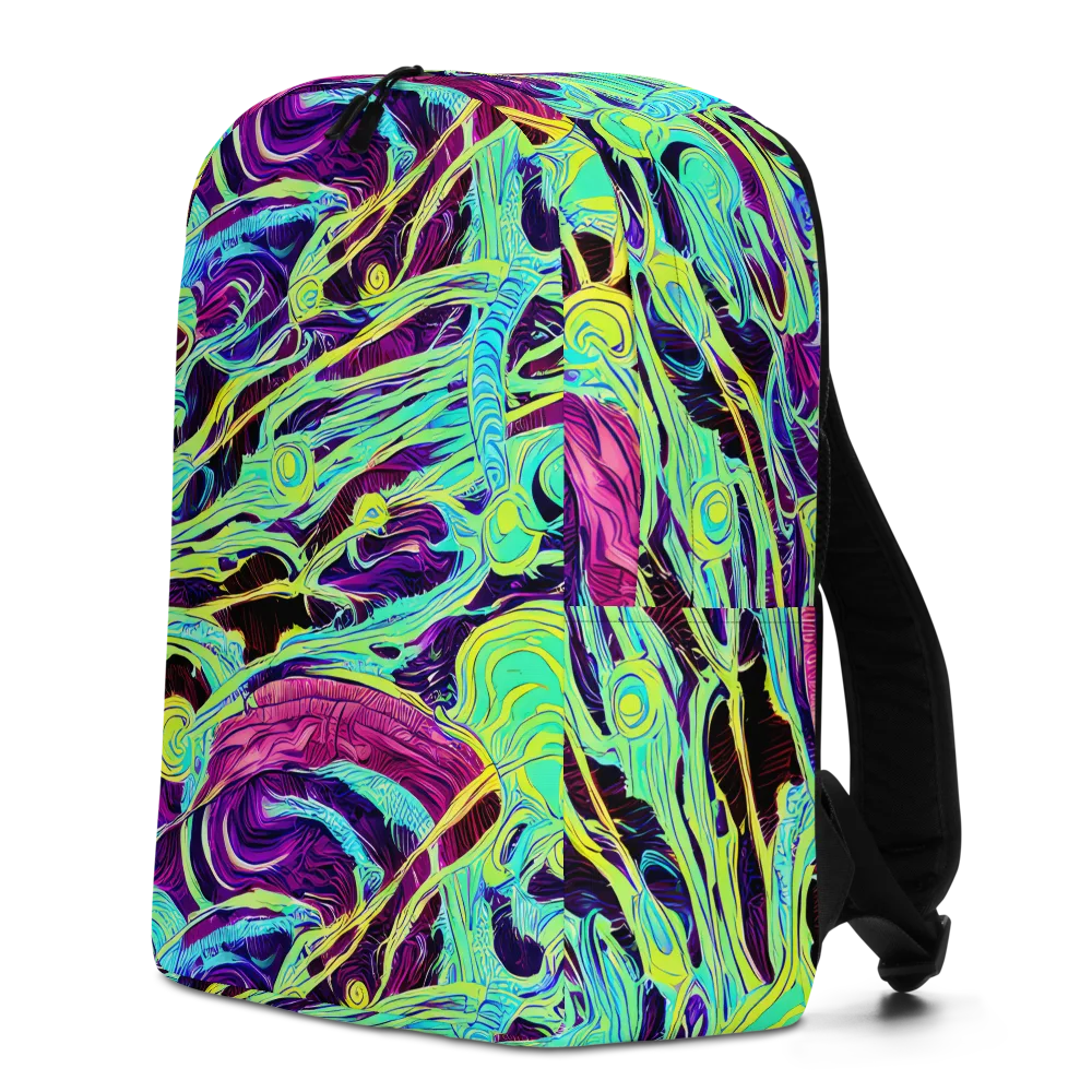 Biomorphic Beat on Minimalist Backpack — Left