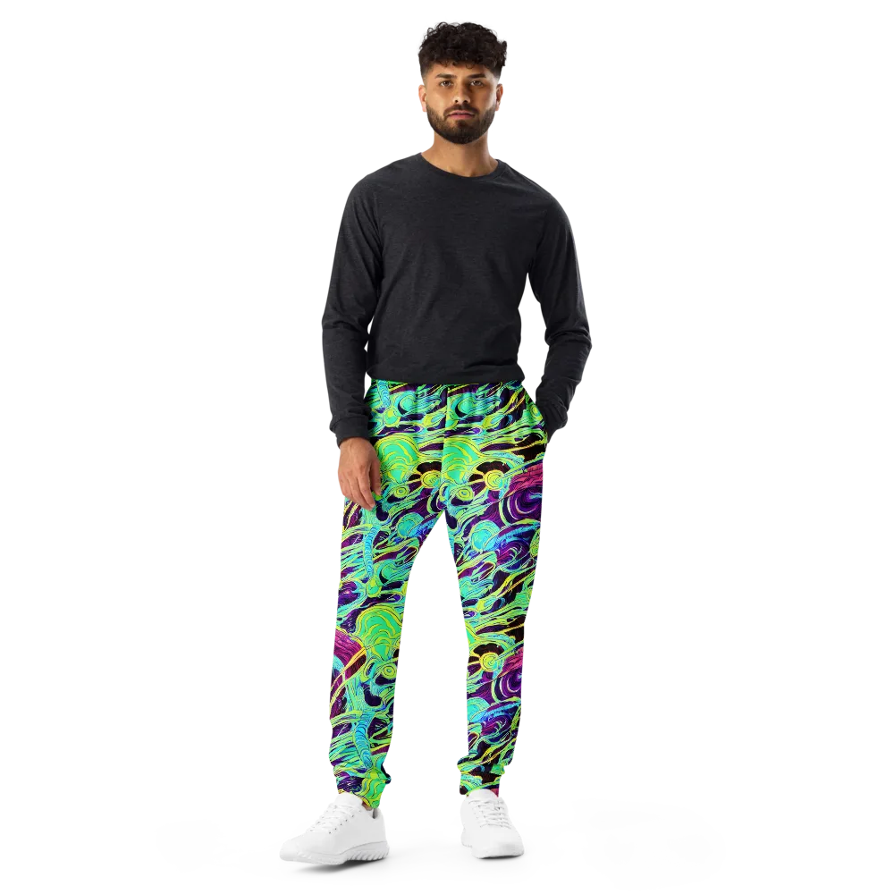 Biomorphic Beat on Men's Joggers — Front