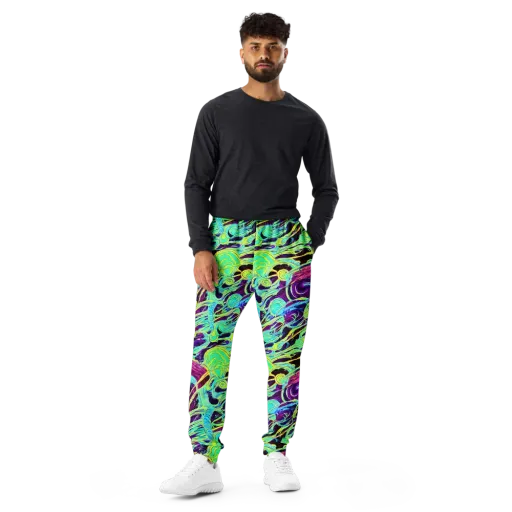 Biomorphic Beat on a Men's Joggers