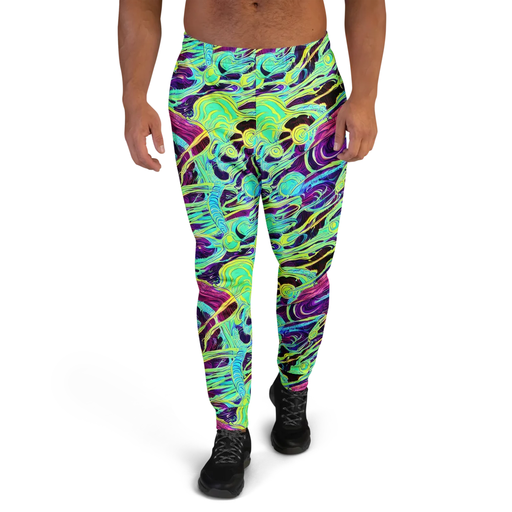 Biomorphic Beat on Men's Joggers — Front