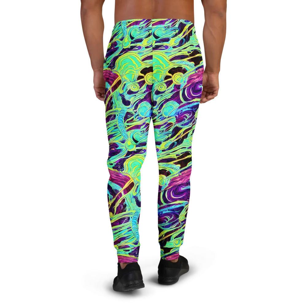 Biomorphic Beat on Men's Joggers — Back