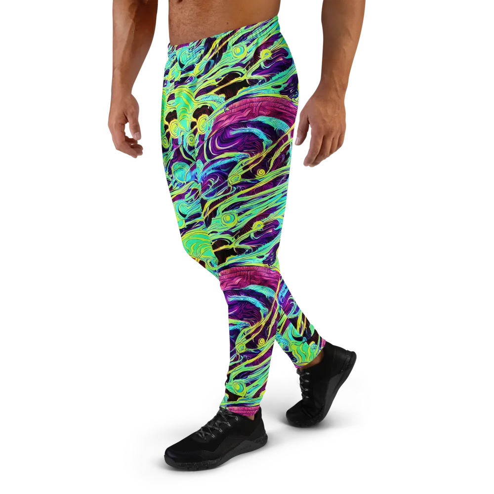 Biomorphic Beat on Men's Joggers — Left