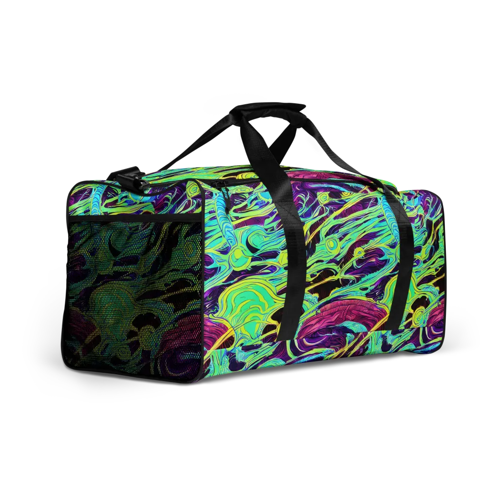 Biomorphic Beat on Duffle Bag — Right Front