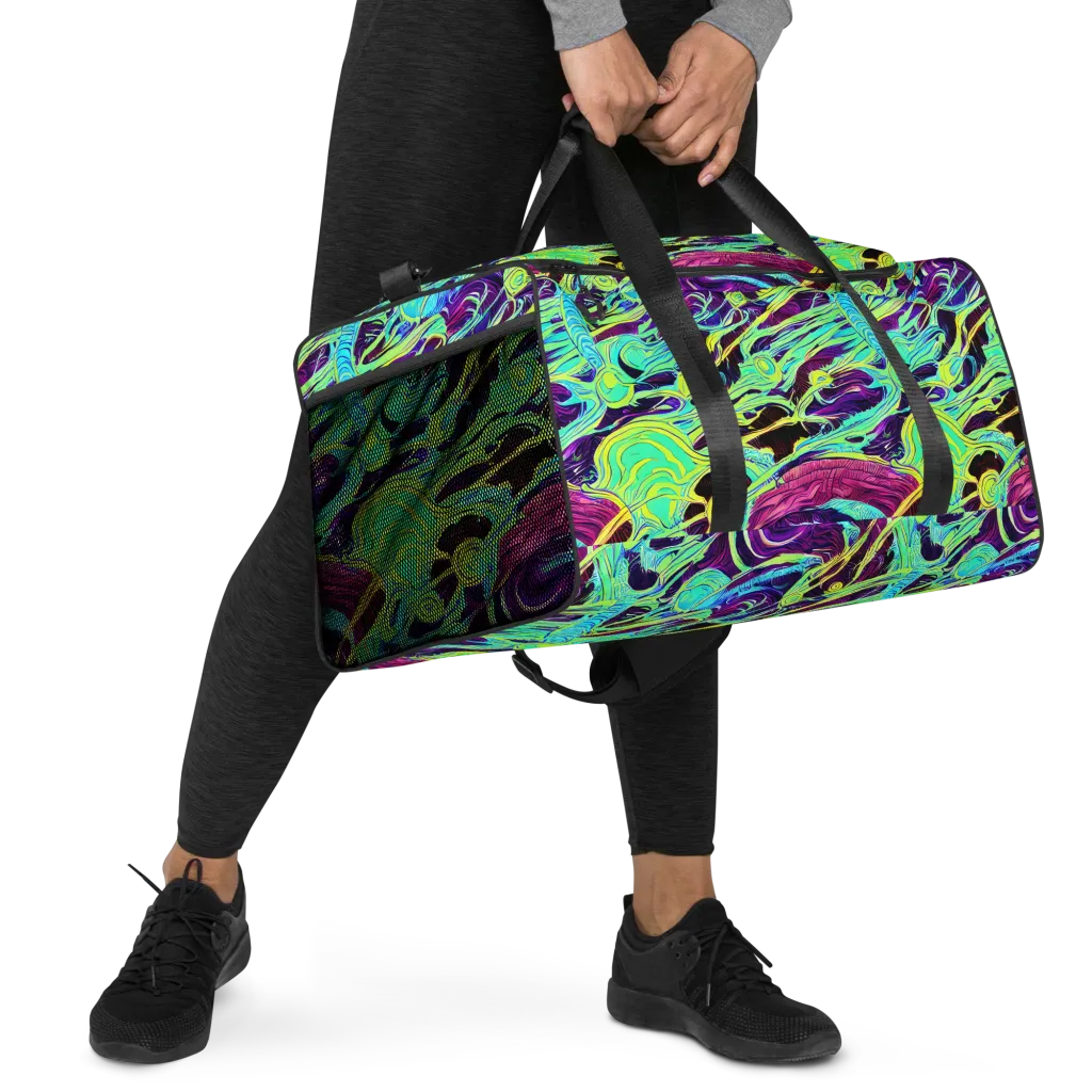 Biomorphic Beat on Duffle Bag — Right Front