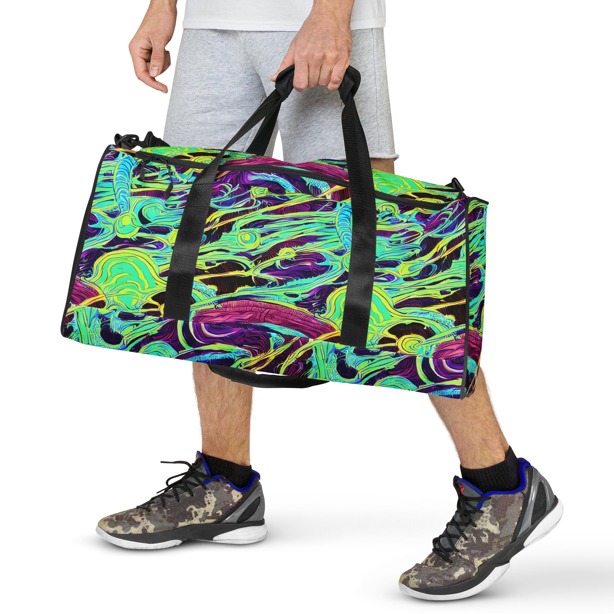Biomorphic Beat on Duffle Bag — Front