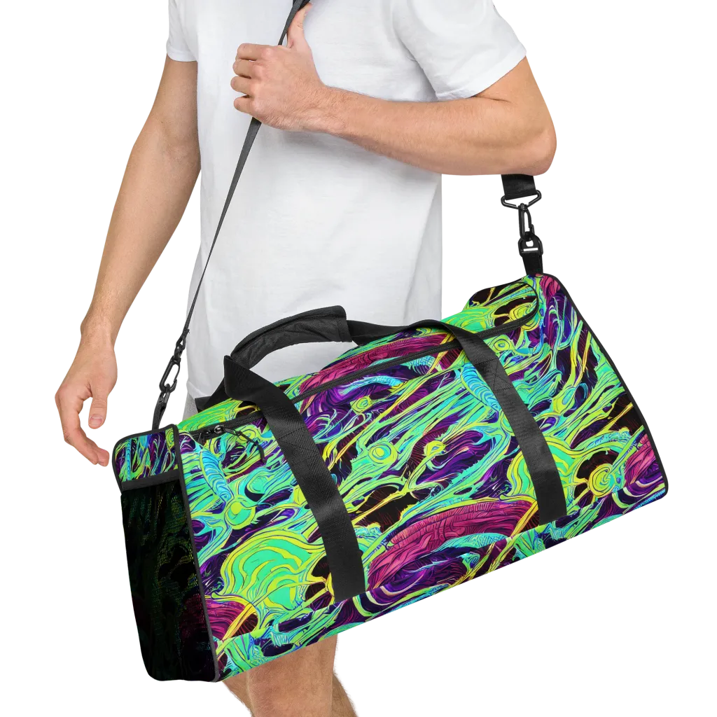Biomorphic Beat on Duffle Bag — Right Front