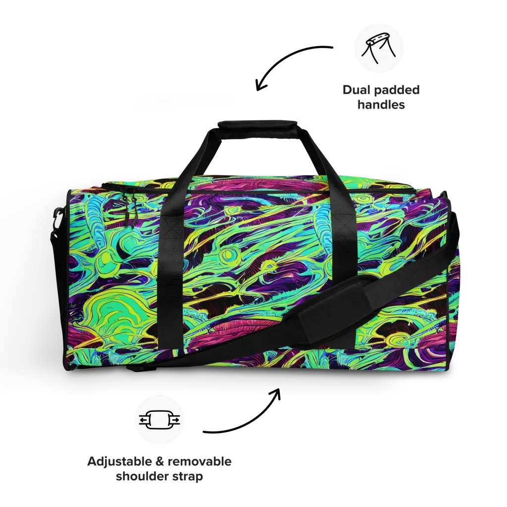 Biomorphic Beat on Duffle Bag — Front