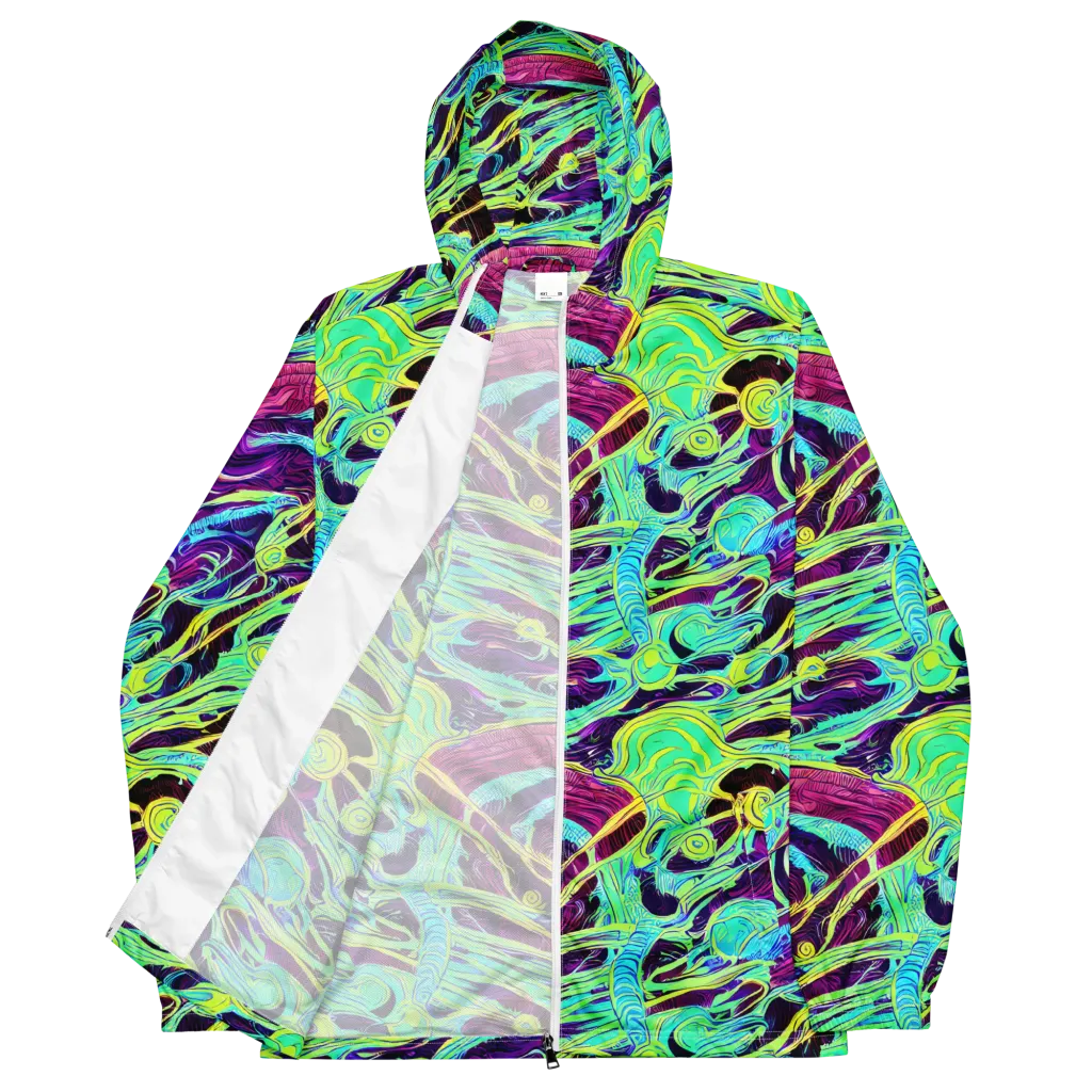 Biomorphic Beat on Men's Windbreaker — Front