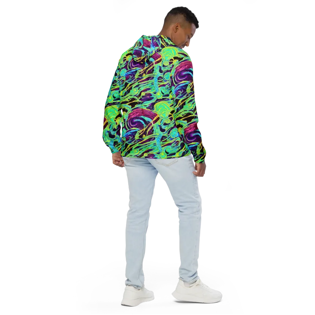 Biomorphic Beat on Men's Windbreaker — Back