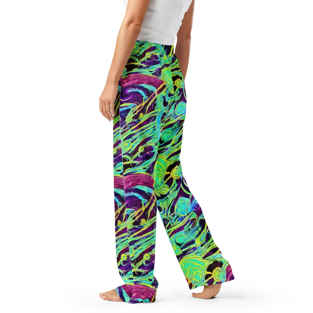 Biomorphic Beat on Women's Pajama Pants — Left