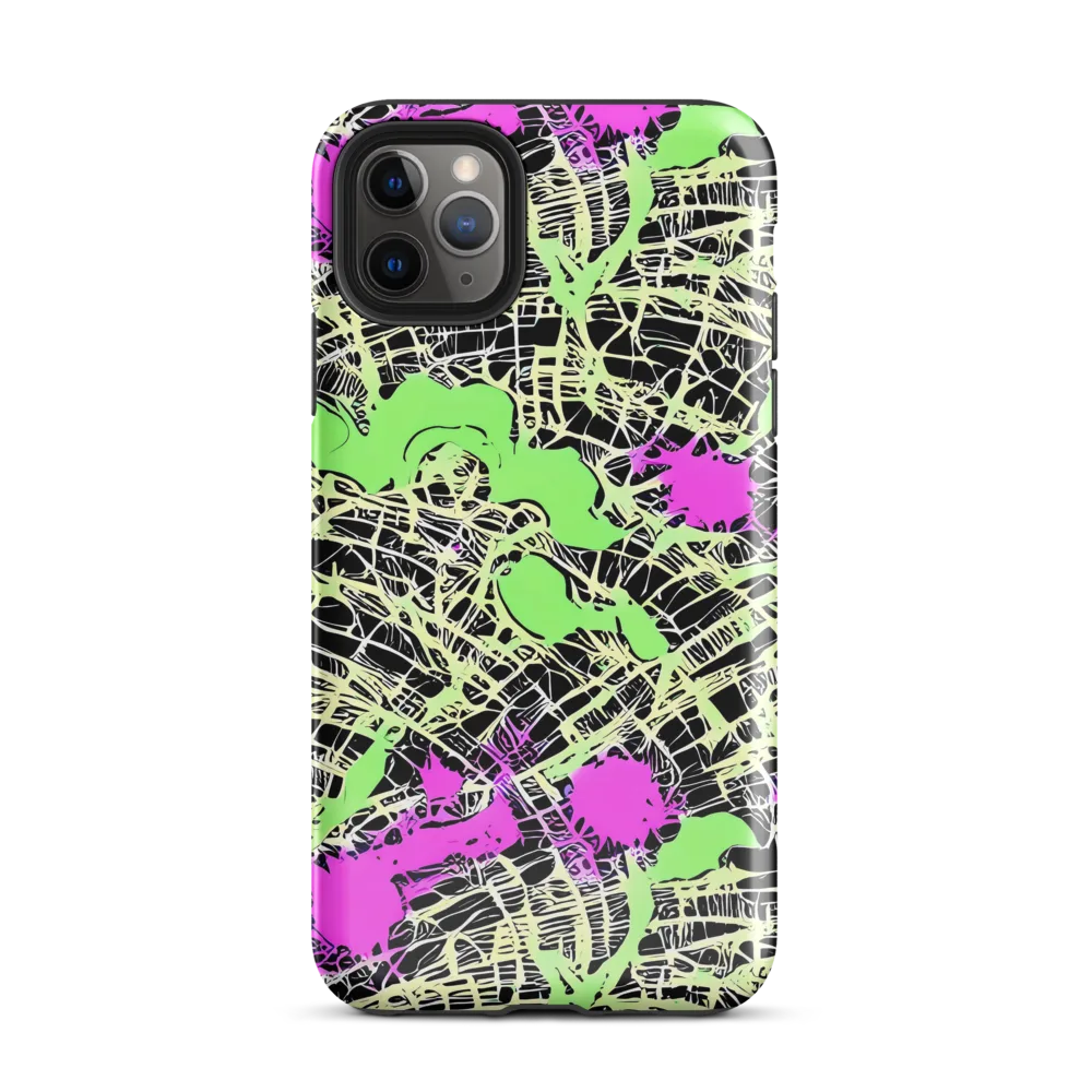 Neon Jungle Riot on Tough Case for iPhone® — Front