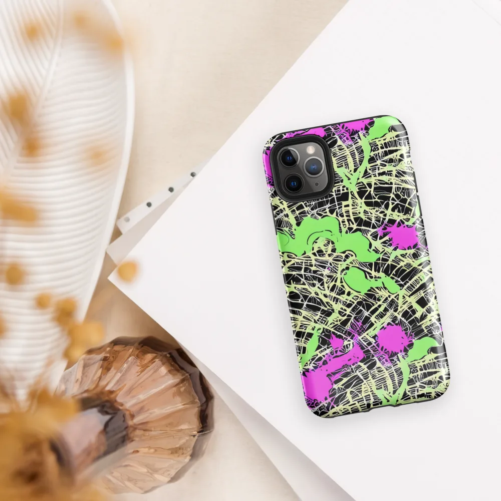 Neon Jungle Riot on Tough Case for iPhone® — Front