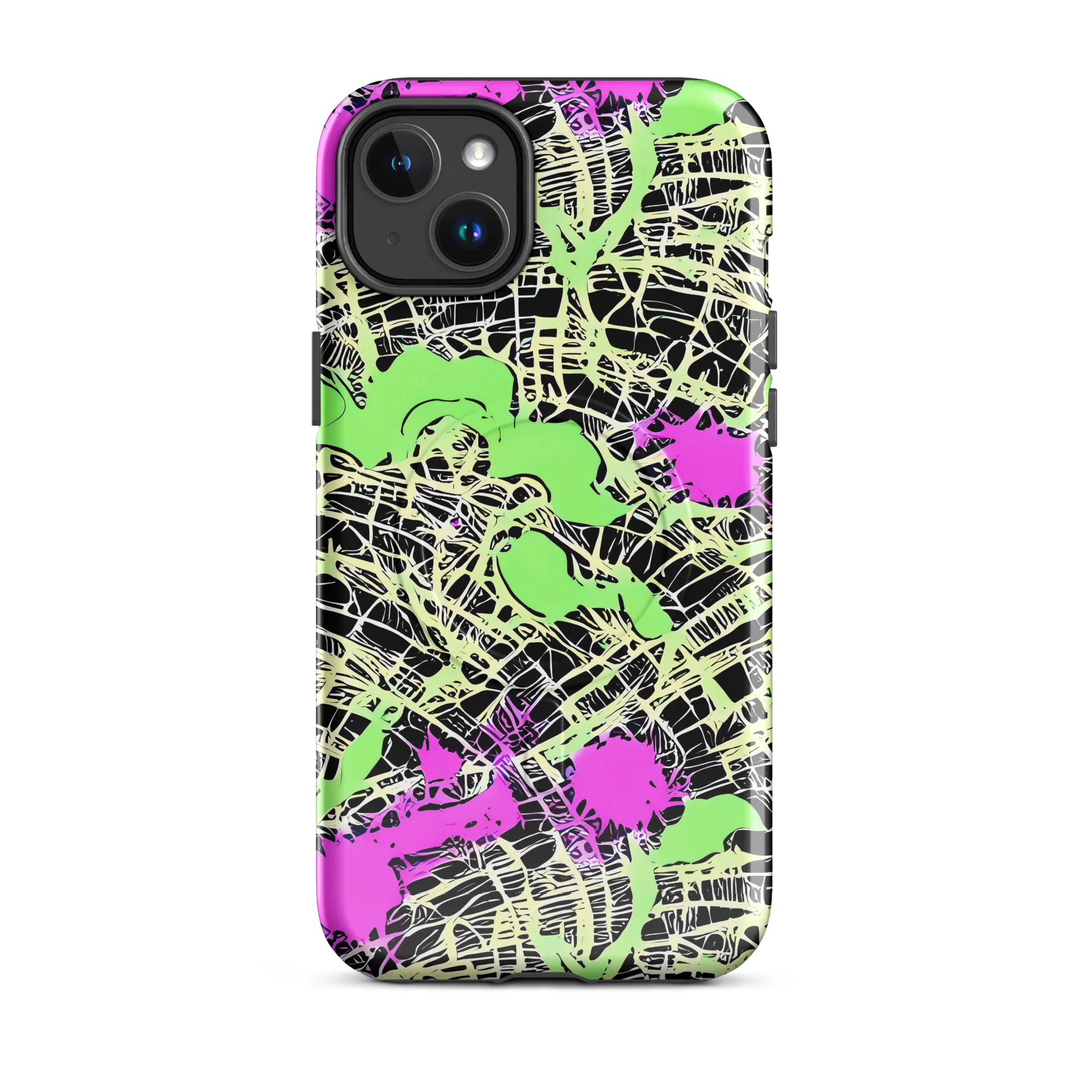 Neon Jungle Riot on MagSafe Tough Case for iPhone® — Front