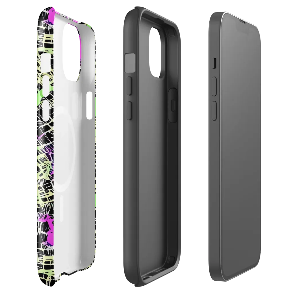 Neon Jungle Riot on MagSafe Tough Case for iPhone® — Front
