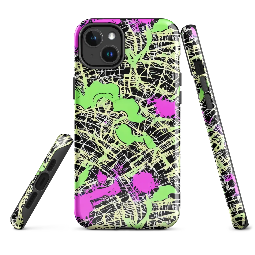 Neon Jungle Riot on MagSafe Tough Case for iPhone® — Front