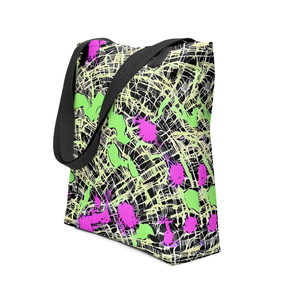 Neon Jungle Riot on Tote Bag — Front