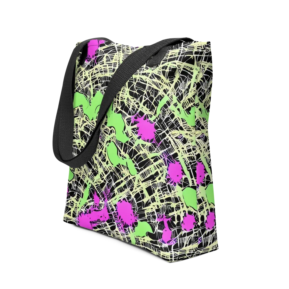 Neon Jungle Riot on Tote Bag — Front