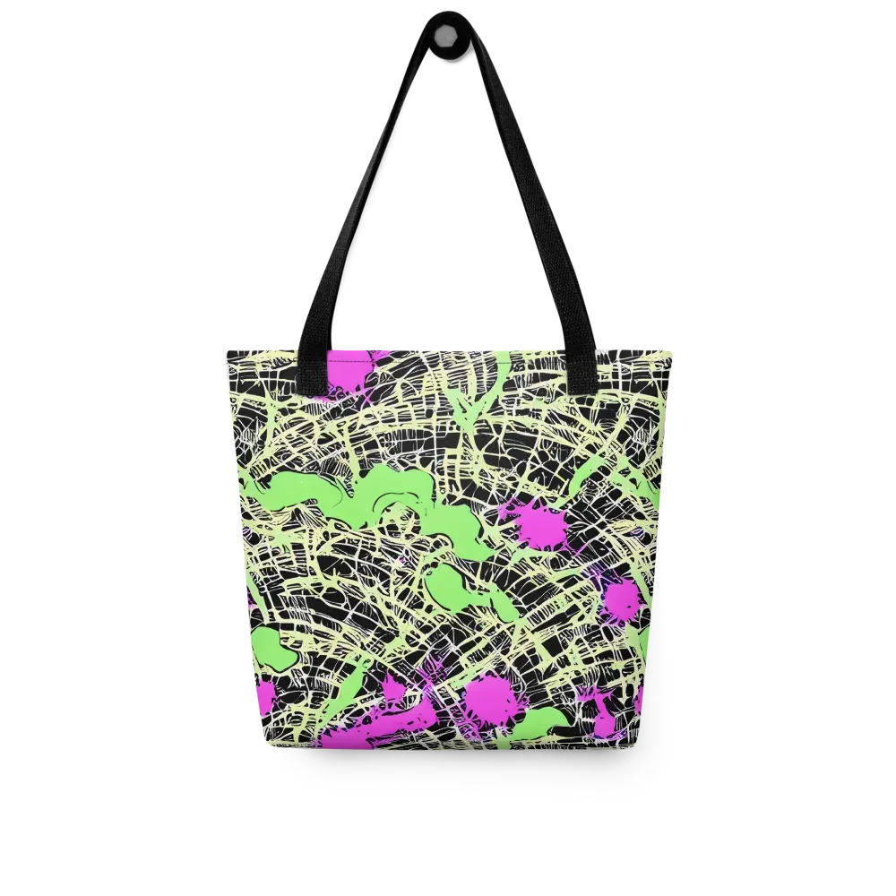 Neon Jungle Riot on Tote Bag — Front