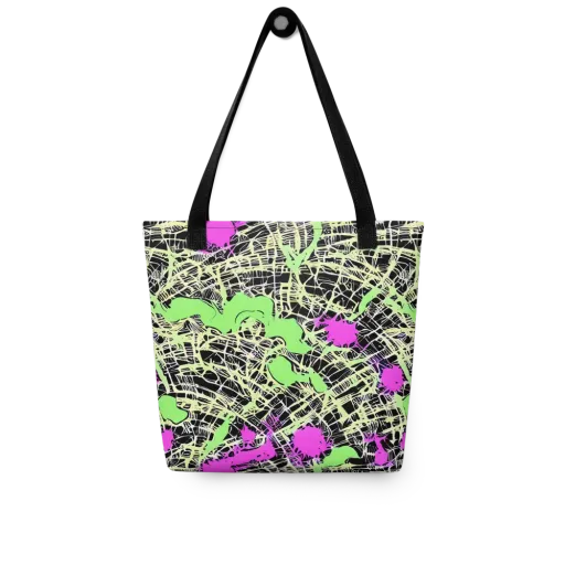 Neon Jungle Riot on a Tote Bag