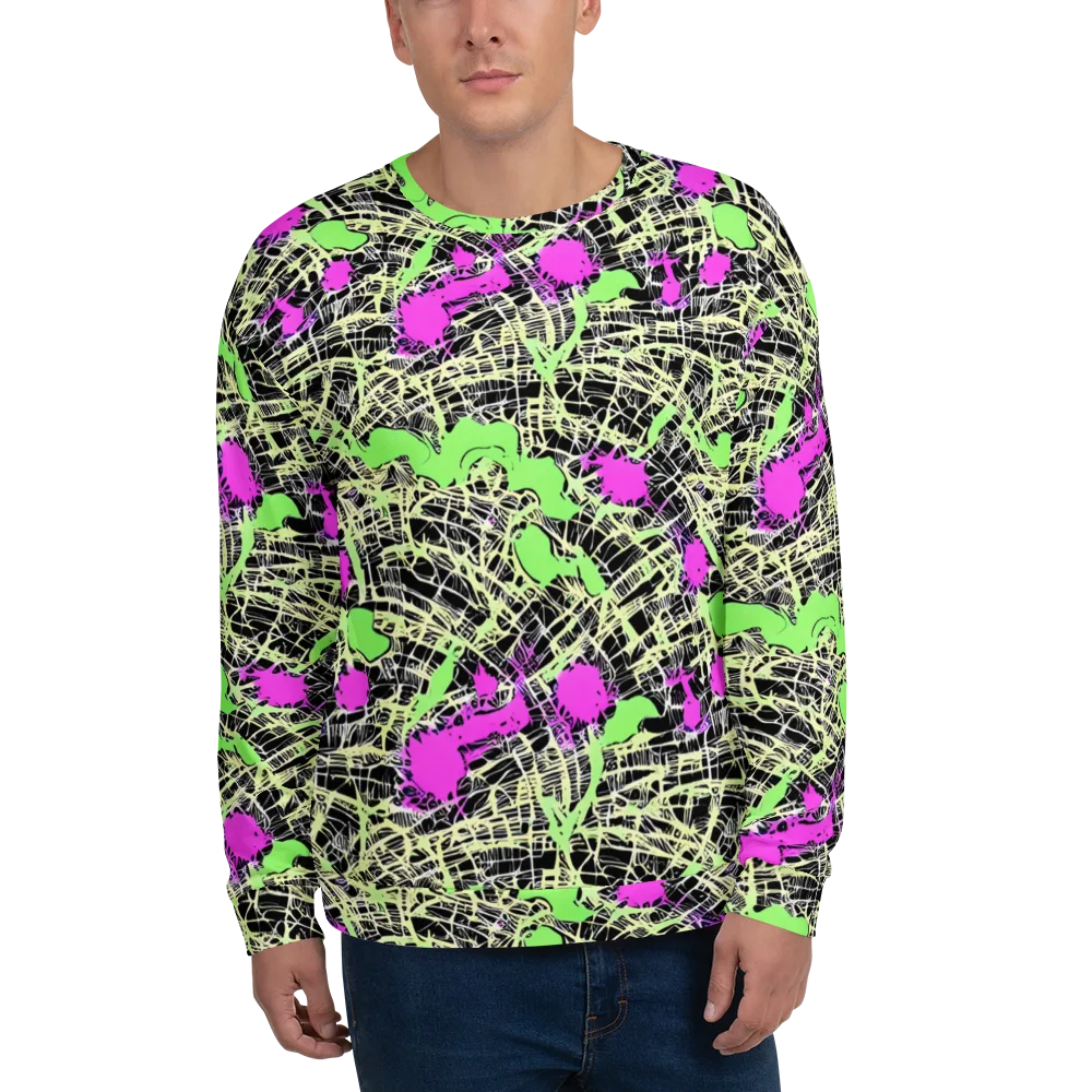 Neon Jungle Riot on Sweatshirt — Front
