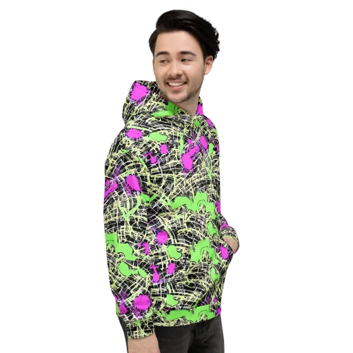 Neon Jungle Riot on a Hoodie