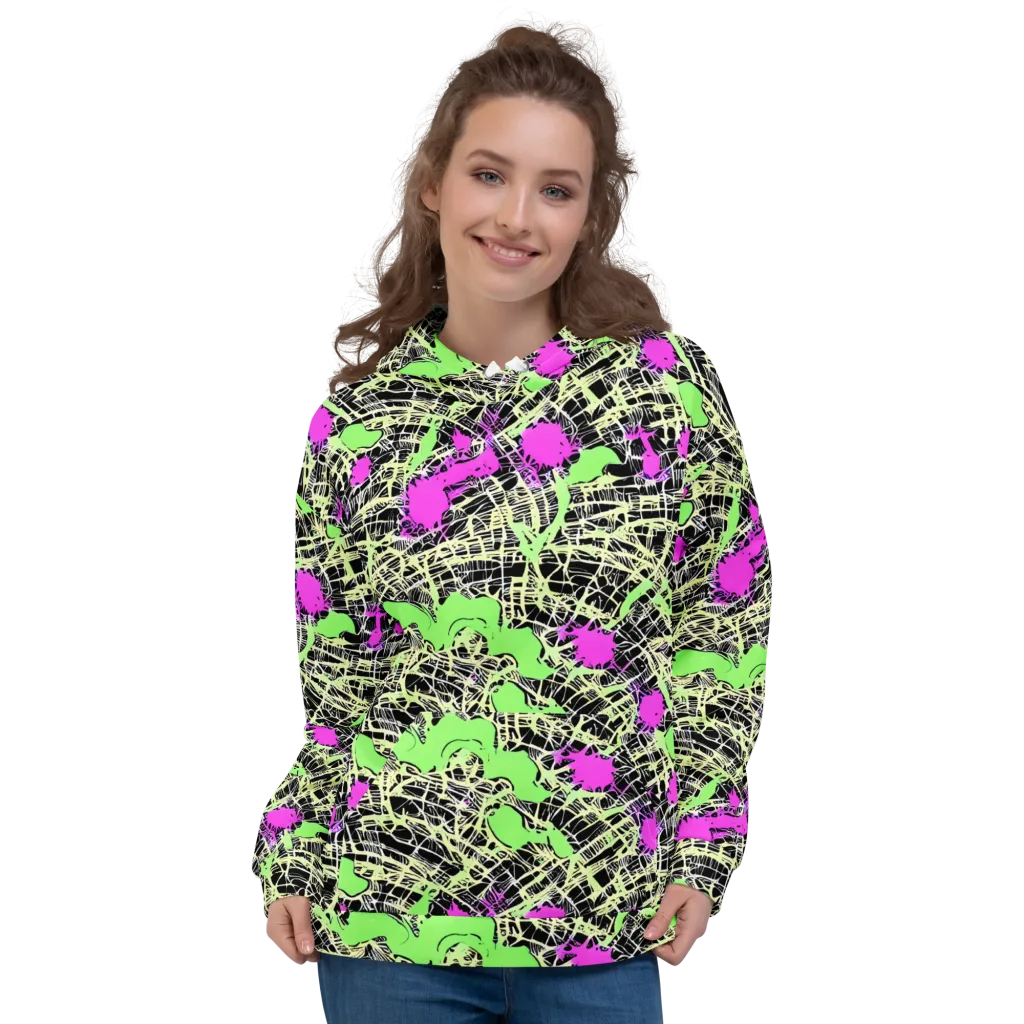Neon Jungle Riot on Hoodie — Front