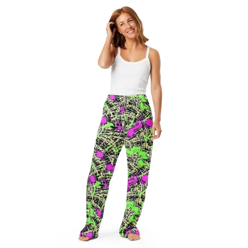 Neon Jungle Riot on a Women's Pajama Pants