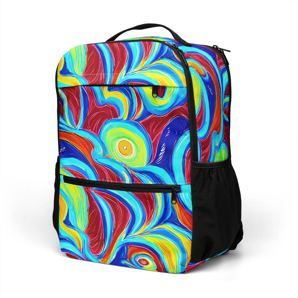 Azure Cyclone on Utility Backpack — Left Front