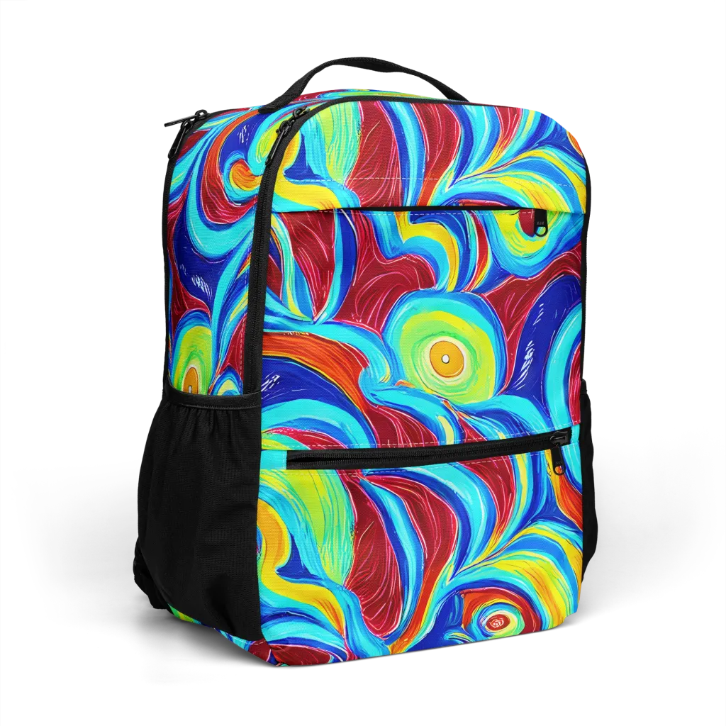 Azure Cyclone on Utility Backpack — Right Front