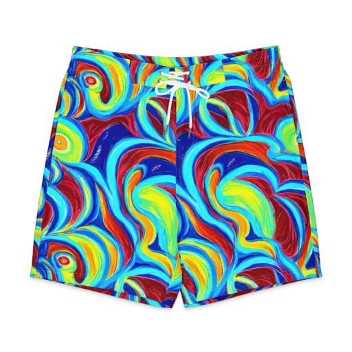 Azure Cyclone on a Men's Board Shorts