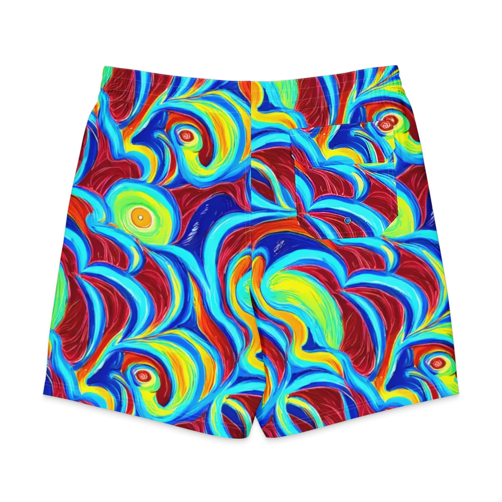 Azure Cyclone on Men's Board Shorts — Back