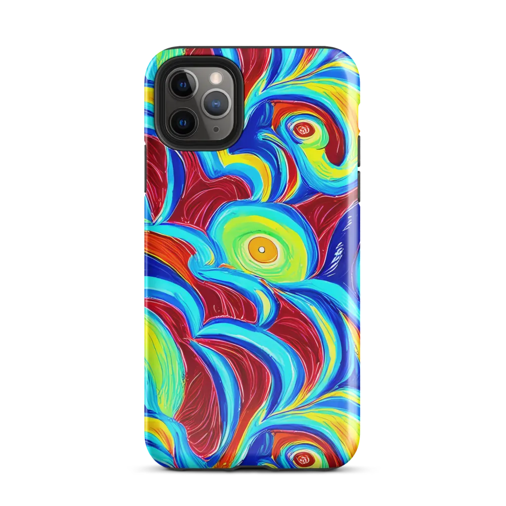 Azure Cyclone on Tough Case for iPhone® — Front