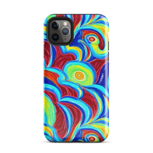 Azure Cyclone on a Tough Case for iPhone®