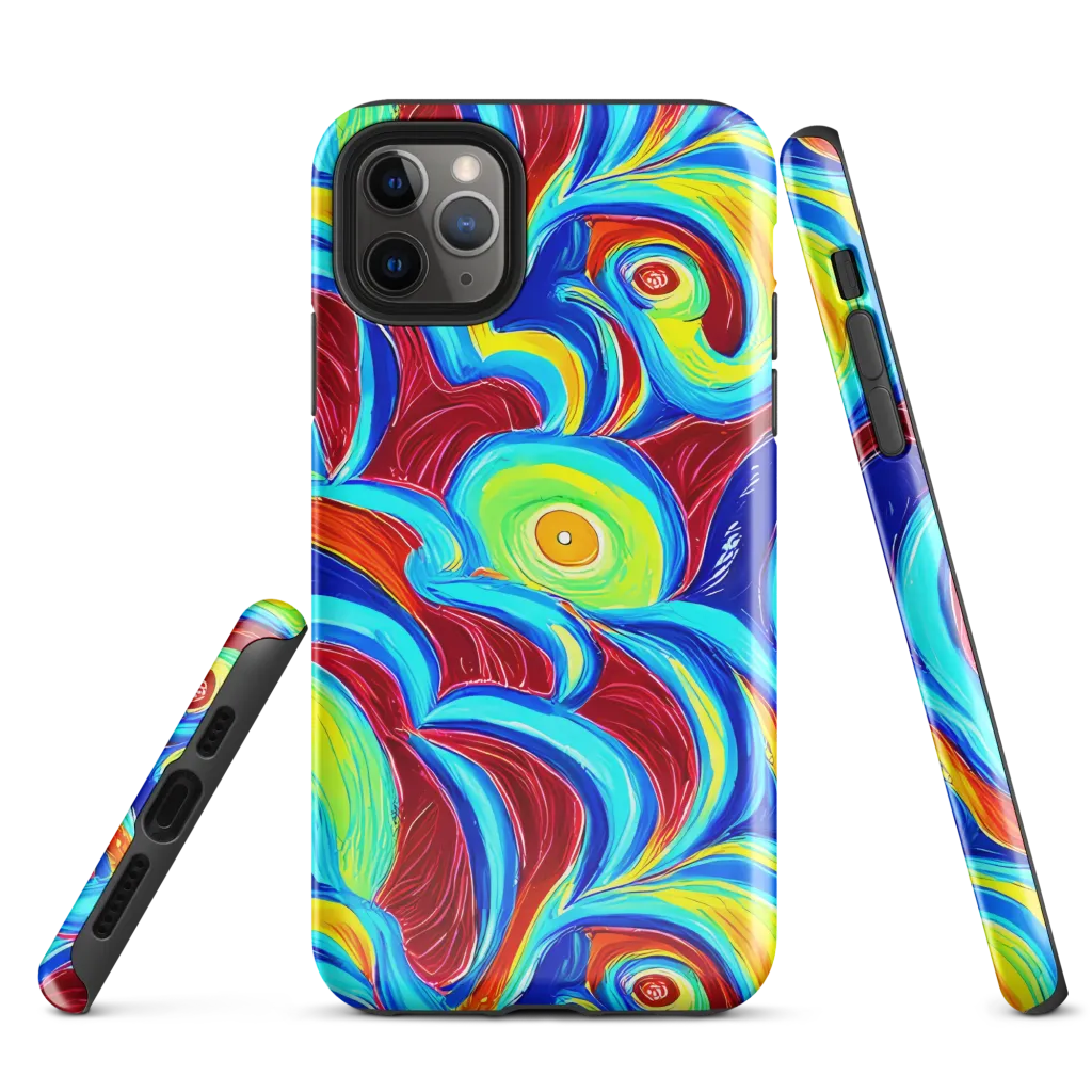 Azure Cyclone on Tough Case for iPhone® — Front