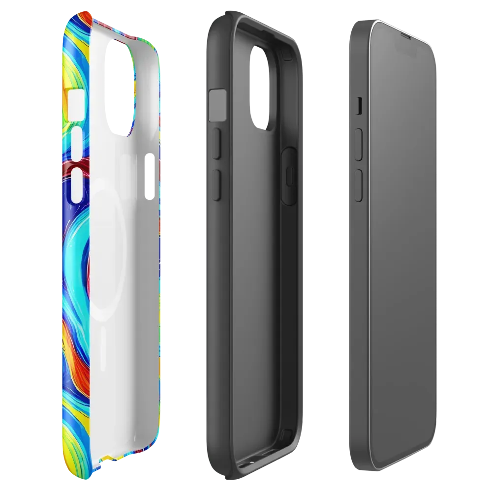 Azure Cyclone on MagSafe Tough Case for iPhone® — Front