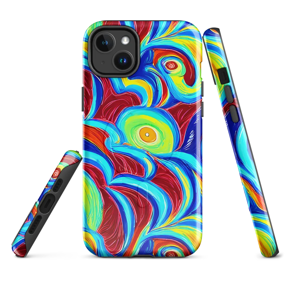 Azure Cyclone on MagSafe Tough Case for iPhone® — Front